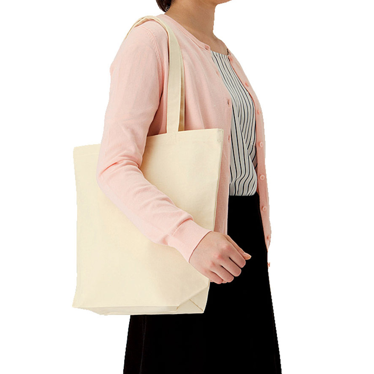 オーガニックコットンキャンバストート（M）　ナチュラル TR-1047-008