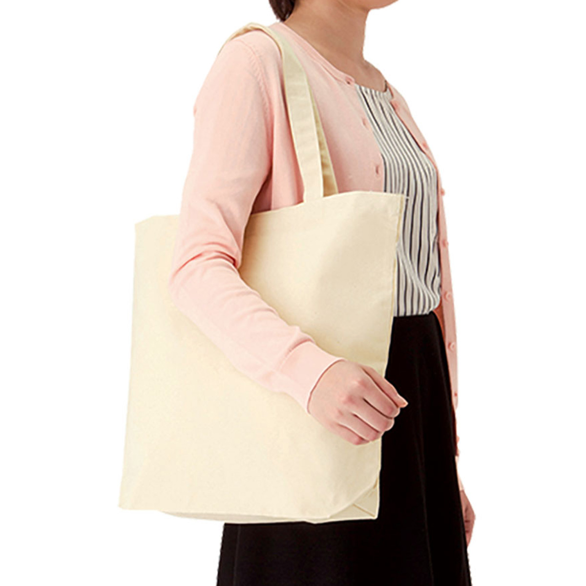 オーガニックコットンキャンバストート（L）　ナチュラル TR-1048-008