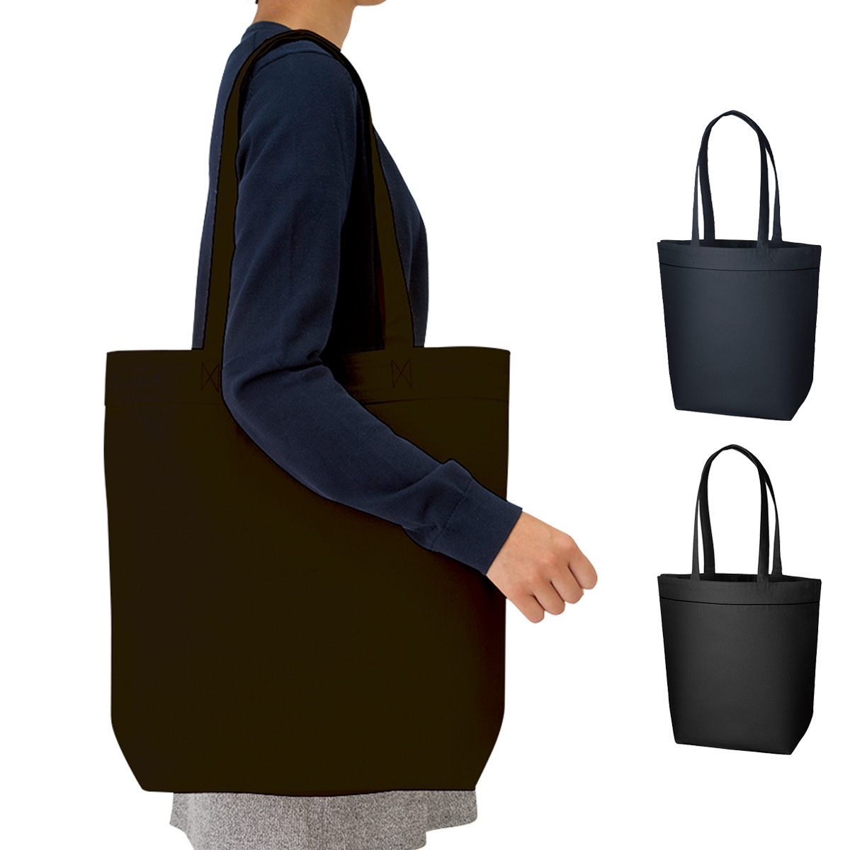 キャンバスベルトライントート　ネイビー・ブラック TR-0789