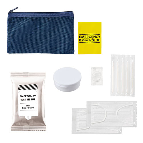 防災緊急７点セット メッシュポーチタイプ TB-0004-006
