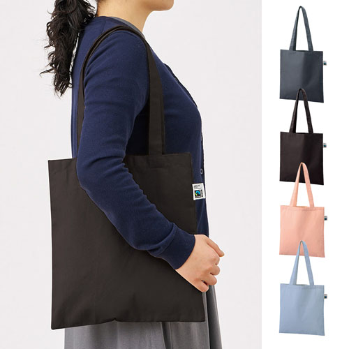 フェアトレードコットンカジュアルフラットバッグ（M）　カラー TR-1400