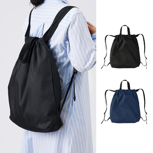 ハンドル付ポリ巾着リュック TR-1417