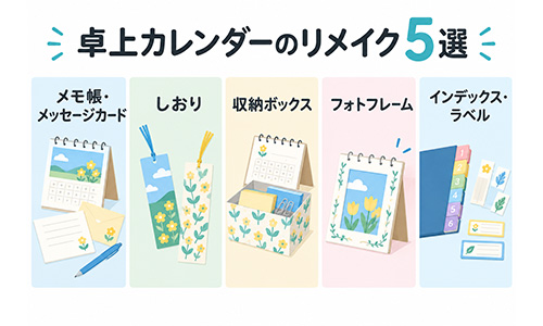 卓上カレンダーのリメイク5選